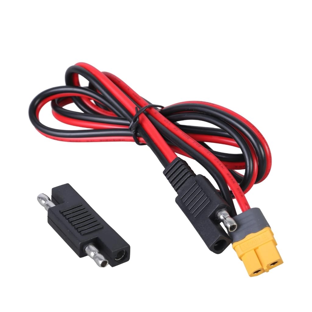SAE to XT60 Female Extension Cable 14AWG XT60 to SAE Cable for Battery