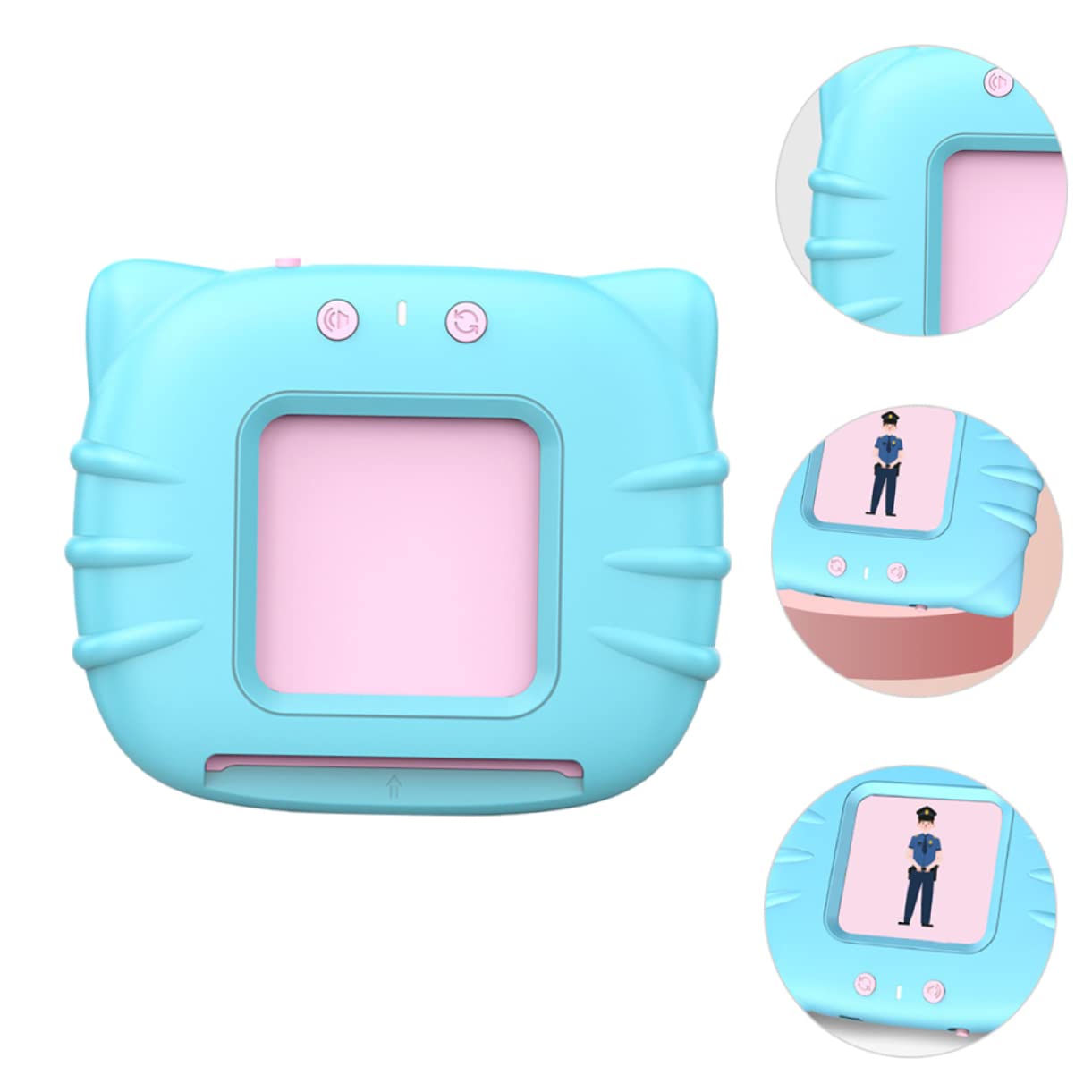 TOYANDONA Macchina Per Educazione Precoce Gioco Divertente Per Alfabetizzazione Giocattoli Educativi Precoci Di Materiali Di Resistenti e Sicuri Per Apprendimento Delle Parole Carte Per Appr