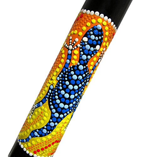 World Percussion Usa HWDTBLK Solid Wood Didgeridoo 52 Inch Long thumb #2