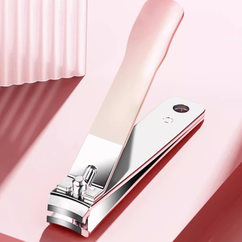 Amazon.co.jp: 携帯用 女性用爪切りセット、ピンクの外観、マニキュア