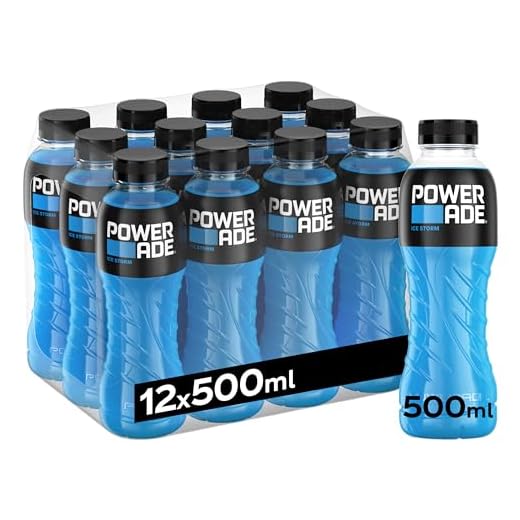 Powerade Ice Storm, 500ml - Bebida Isotonica - Pack de 12