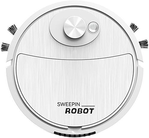 Miniatura 1 de NGyybww Robot de barrido limpiador con batería, robot aspirador automático, ultra delgado, silencioso, limpia suelos duros a alfombras de pila
