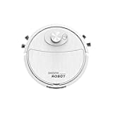 Generic Robot Vacuum and Mop Combo, 3-in-1 Robot Vacuum Cleaner Sweeping Robot, Mini Cleaning Robot Automatic Vacuum Cleaner, Ultra Slim Strong Suction Power Vacuum Mop Robot for Hard Floors White