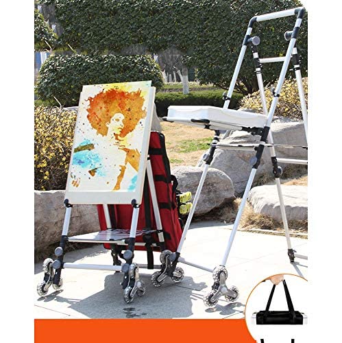 Amazon | キャリーバッグ 美術用品キャリー 絵画用品収納 高さ調節可能