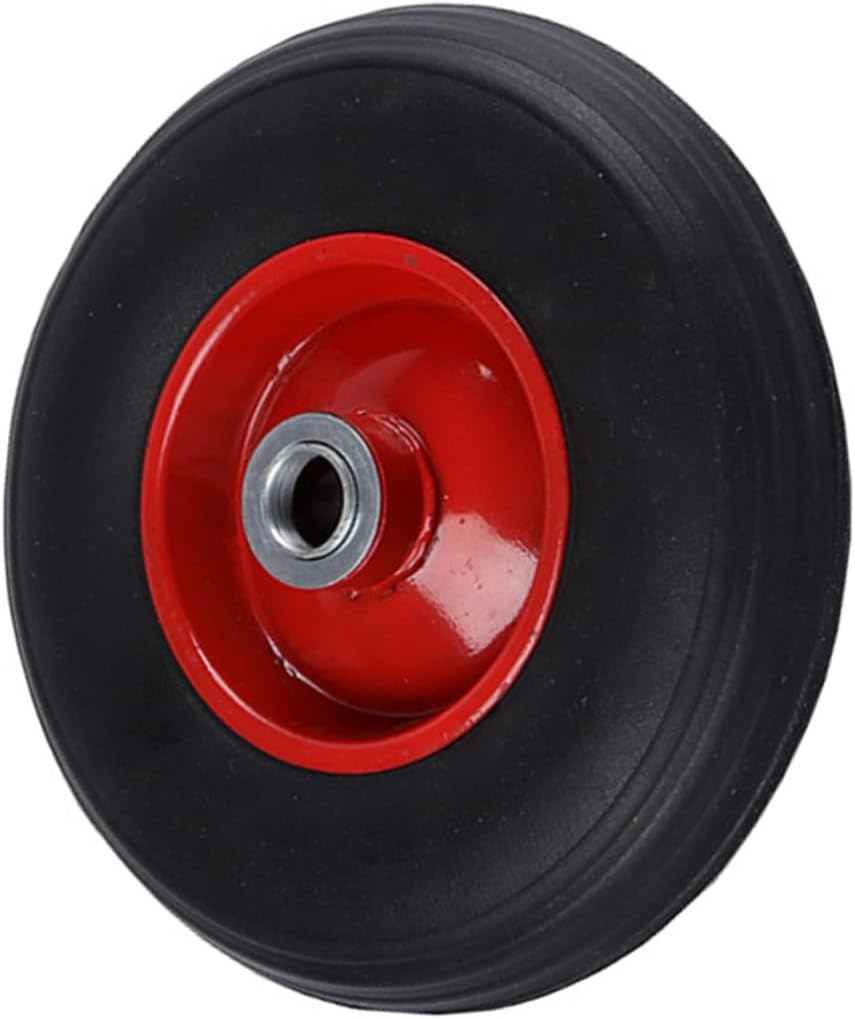Solid Rubber Wheel for Trolleys Medium Durable Utility Tire for Equipment Stands Tool Boxes Dollies and More