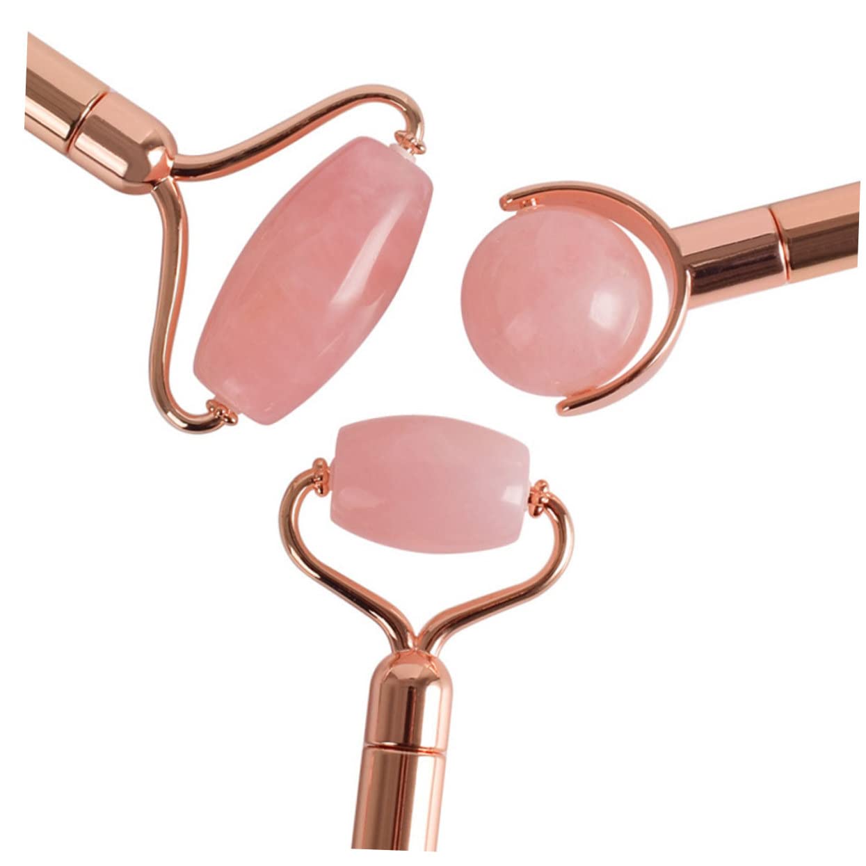 1set Jade Facial Massage Roller Natural Jade Rolling Massager for Eye Beauty Face Tool Neck and Back Massage for Home and Travel Spa Care