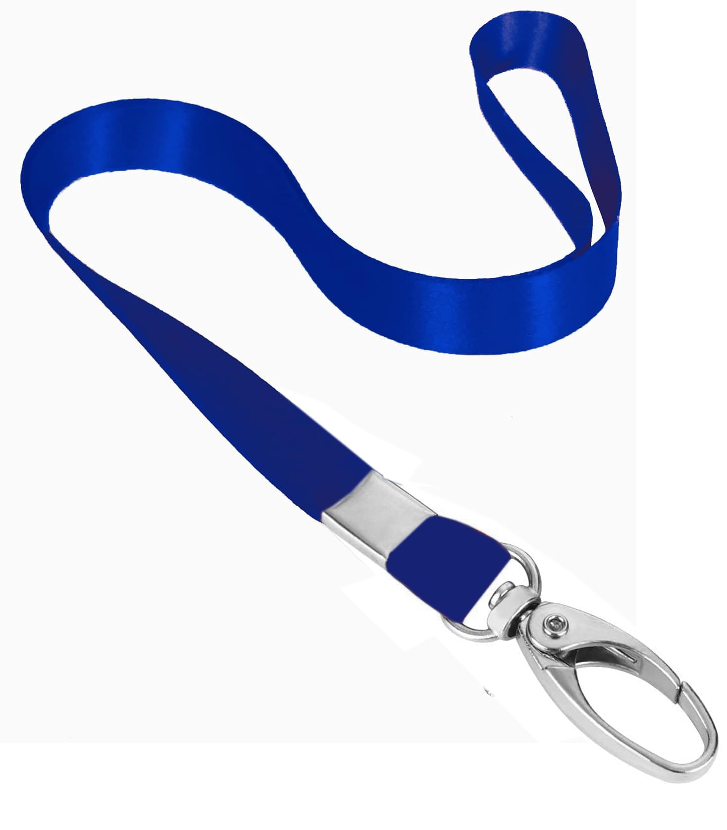 Momad Neck Strap Lanyard Swivel Hooks Clips for ID Card Holders (Blue Pack of 1)