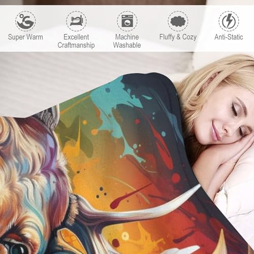 Couverture en flanelle douce chaude et confortable lavable de 100x130cm - 4