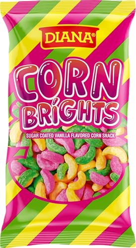 Diana Corn Brights, Sugar Coated Vanilla Flavored Corn Snack, 4.51 Oz