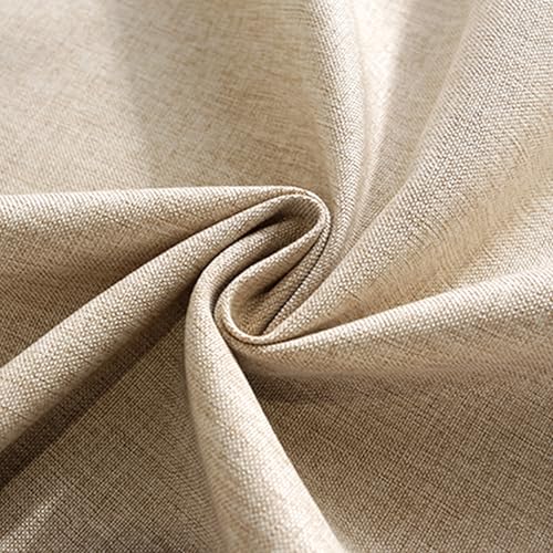 Runner da tavola impermeabile, 40 x 180 cm, beige, effetto lino, lavabile, moderno, antimacchia, perfetto per sala da pranzo, feste, festività, decorazione - immagine 5