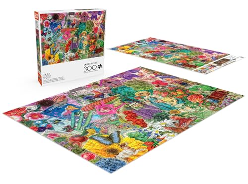 Rompecabezas de 300 piezas Buffalo Games - Lars Stewart: Collage de Jardinería Colorida, para Adultos, Tamaño Final 21,25 x 15 pulgadas miniatura 4