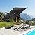 Luxury 10' X 10' Cantilever Patio Umbrella, 360°Rotation,Large Rectangular Cantilever Patio Umbrellas, Heavy Duty Aluminum Off-Set Patio Umbrella,Easy Tilt Sunshade Waterproof for Deck Patio Pool