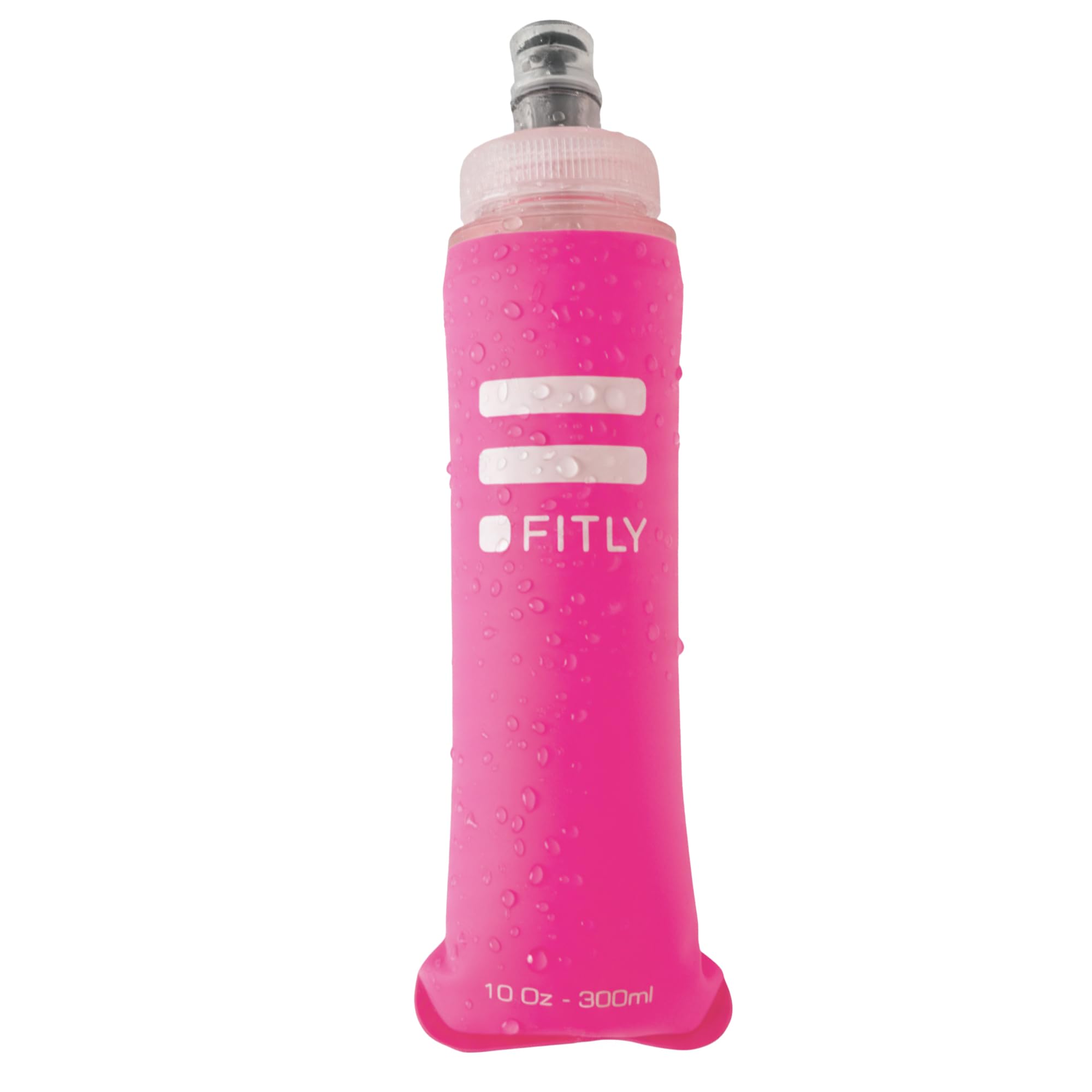 FITLY Soft Flask - Shrink As You Drink Soft Water Bottle for Hydration Pack - Folding Water Bottle Ideal for Running, Hiking, Cycling, Climbing &