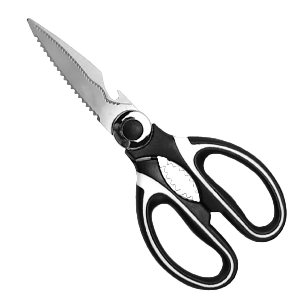 PRETYZOOM 1Pc Heavy Duty Kitchen Shears Stainless Steel Poultry Scissors for Chicken Bone Cutting Ergonomic Design for Easy Use for Meat Seafood and Vegetables