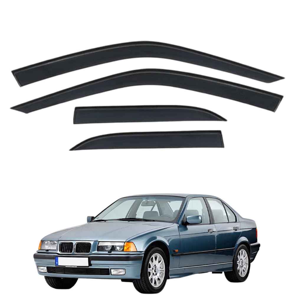 Déflecteurs de vitre BMW E36 pare-pluie aérodynamiques pour rouler les fenêtres ouvertes sans courant d'air