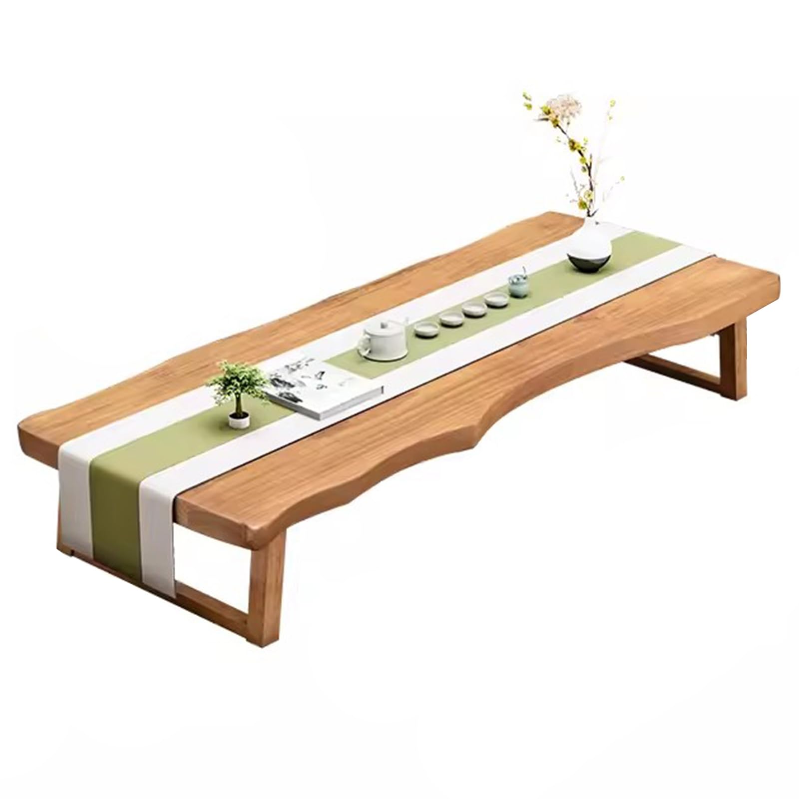 Table basse style japonais en bois pour créer un salon zen et chaleureux