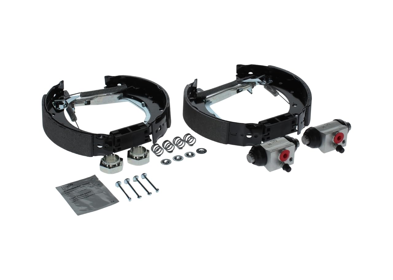 Bosch KS605 Kit Super Pro - Kit de frein à tambours arrière - 1 jeu complet prémonté, 2 cylindres de roue, 4 mâchoires de frein