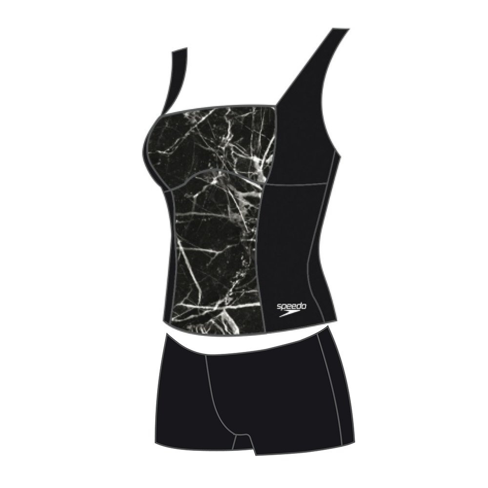 speedo Womens Penny Tankini Swimwear-picture-14