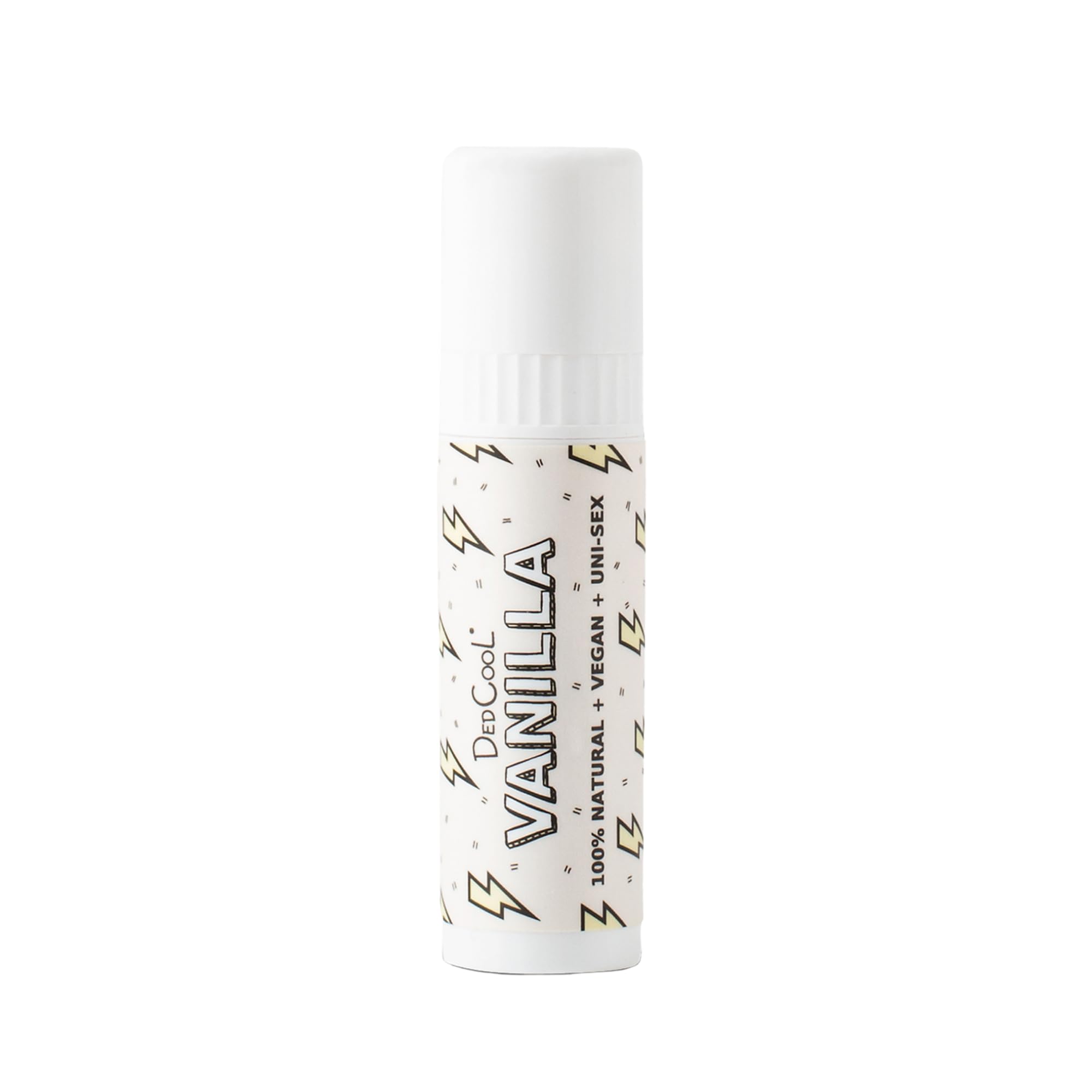 DedCool - Lip Balm Stick (Vanilla) Jumbo, Vegan, Flavored, Coconut Oil Lip Balm, Long Lasting, Moisturization, Hydrates Dry & Chapped Lips, Vegan,