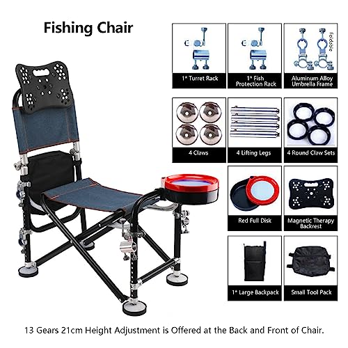 CUSROS Sedia pieghevole da pesca e campeggio