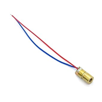 TechDelivers 2Piece RED Laser 650nm 4.5V 5mW Dot Diode Copper Head