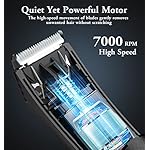 Kibiy Electric Groin Hair Trimmer for Men - Full Body Hair Trimmer, Waterproof Wet/Dry Use Safe Ball Shaver Groomer with…