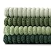 MIULEE Summer Green Decorative Throw Pillow Covers 18x18 Inch Set of 4 Boho Farmhouse Cushion Covers Mordern Nordic Pillow Cases Soft Corduroy Gradient Home Decor for Couch Sofa Living Room Bed