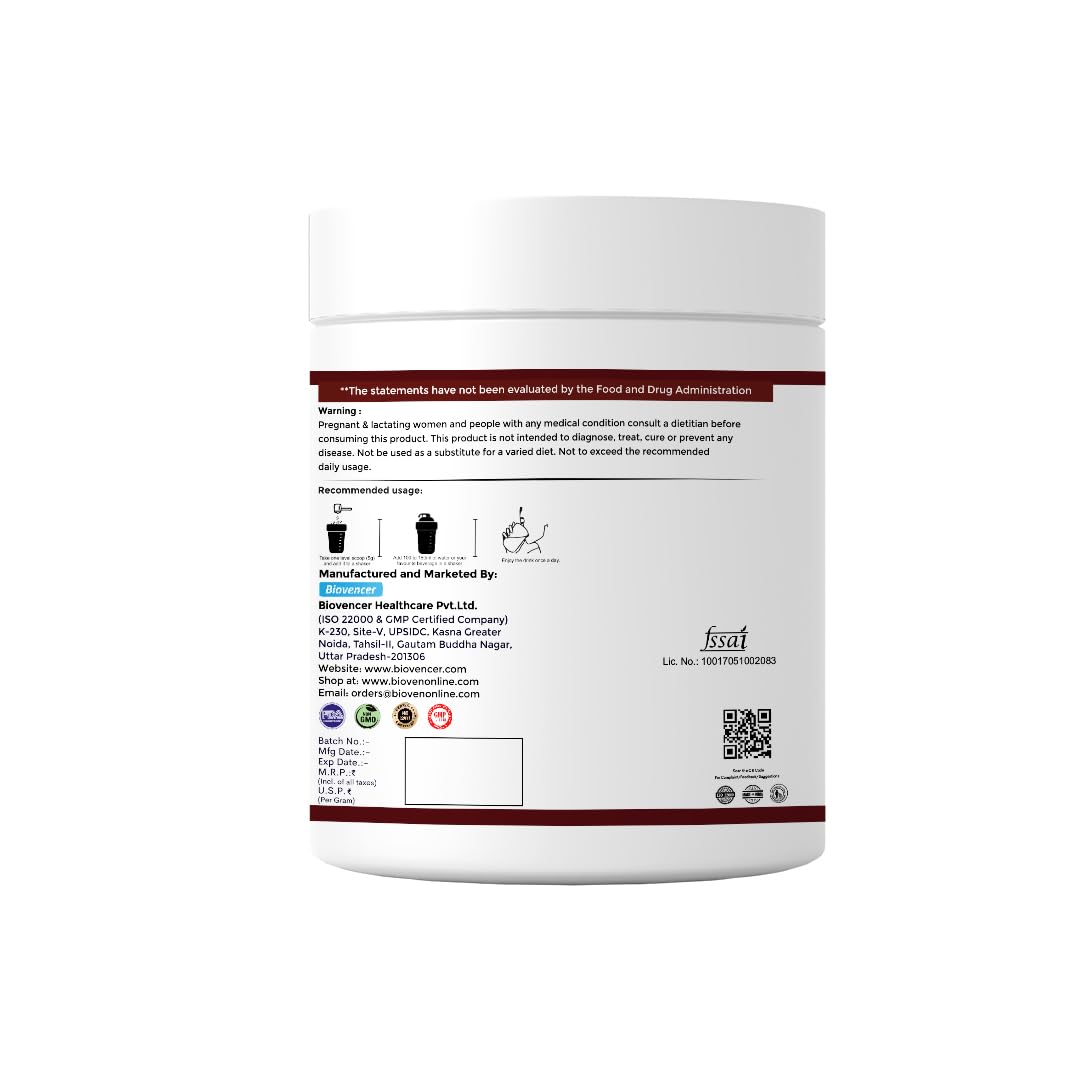 Biovencer Citrulline Malate Powder 120g | L-Citrulline Supplement for Workout Pump & Endurance | Pre-Workout Nutrition for Adults 4