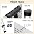 SEEKNEW 16.5 FT Telescoping Ladder,Aluminum Extension Ladder,330 lbs Max Capacity with Stabilizers& Non-slip Feet,Multi-purpose Portable Compact Collapsible Ladder for RV,Home Silver CE ANSI Certified