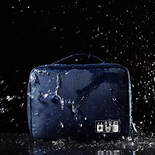 Electronic Organizer Large Travel Cable Organizer Bag Electronic Accessories Storage Case for Hard Drives, Cables, Phone, USB, SD Card, Gifts for Him/Her