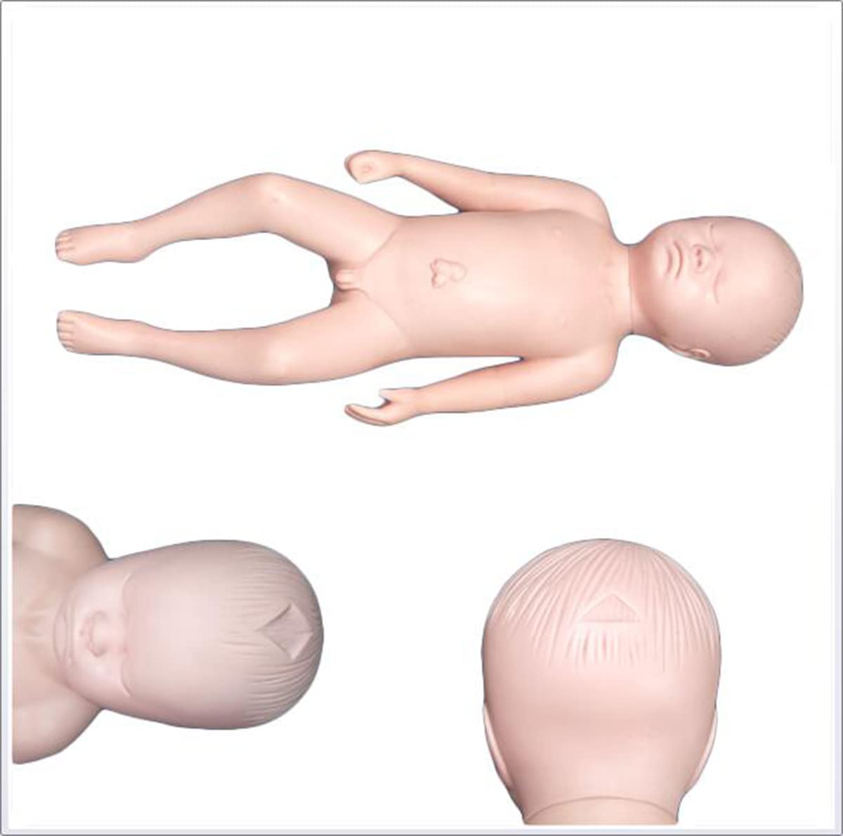 Model treningowy położnictwa – elastyczna silikonowa lalka model miednicy żeńskiej - poród miednicy, ginekologia, nauczanie anatomii, model medyczny do edukacji naukowej, z ciemiączkiem (mężczyzna)