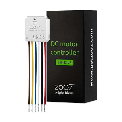 Zooz Controlador de motor de CC Z-Wave Plus serie 700 ZEN53 Requiere concentrador Z-Wave (se vende por separado)