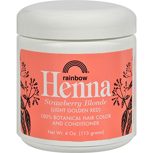 Rainbow Research Henna Hair Color and Conditioner Persian Strawberry Blonde- 4 oz - 100% Botanical Hair Color - Gently coats the hair shaft with 100% organic color