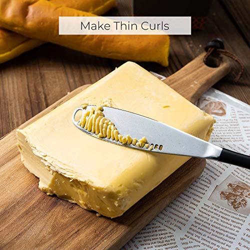image for GENRICE 2 PCS Butter Knife for Cold Butter Stainless Steel Butter Knif
