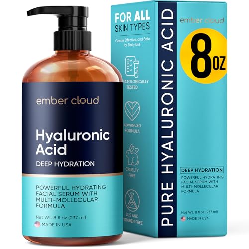 Image of Hyaluronic Acid Serum for Face, Neck & Lips Low Molecular 8 Oz