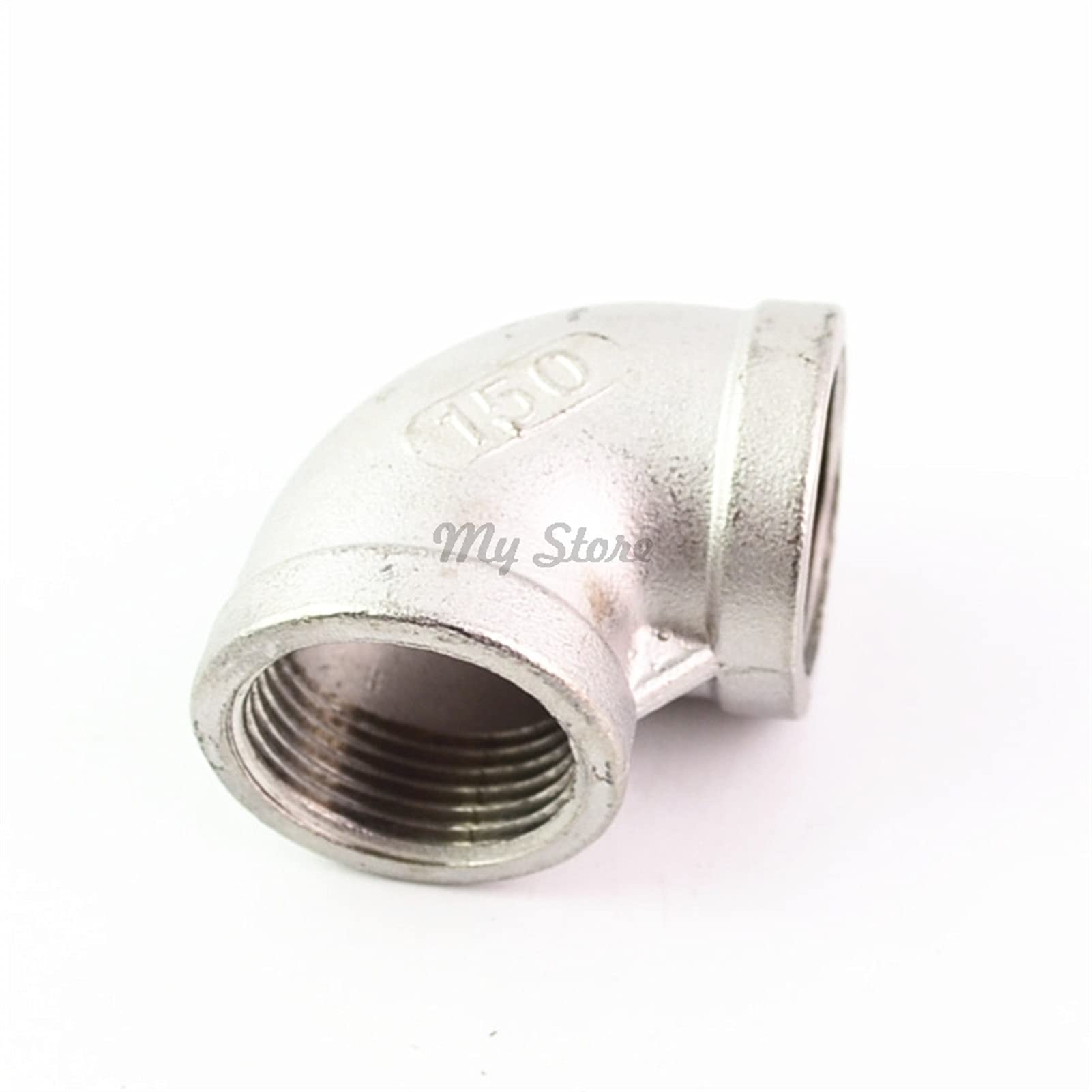 Raccordo Adattatore per connettori, Raccordo a Gomito filettato a 90 Gradi in Acciaio Inossidabile 304 DN6 DN8 DN15 1/4'' 1/2''(1 1/2")