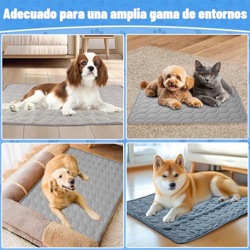Ajuanbazha Kühlmatte Hund, Selbstkühlende Hundematte Sommer Kühlkissen, Ungiftige Waschbare KüHldecke für Hunde und Katzen, Tragbare Kältematte für Zuhause, Auto und Outdoor