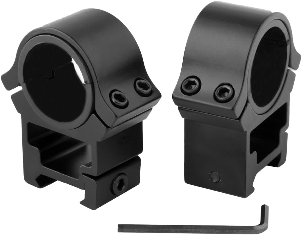 1 Inch High Profile Scope Rings - 1" Scope Mount Picatinny Rail Scope Rings, Scope Rings Mount