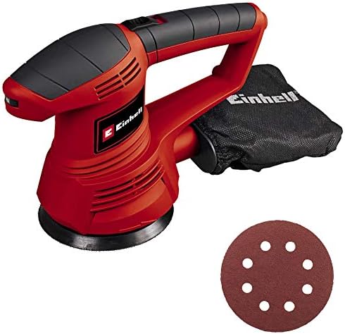 Einhell Random Orbital Sander | TC-RS 38E Electric Sander, 380W, Eccentric Rotary Motion, 26000/Minute Oscillating Speed, Integrated Dust Extraction | Includes P80 Sanding Paper