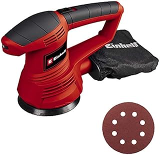 Einhell Random Orbital Sander | TC-RS 38E Electric Sander, 380W, Eccentric Rotary Motion, 26000/Minute Oscillating Speed, Integrated Dust Extraction | Includes P80 Sanding Paper