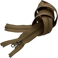 Vista 18 de Cremallera Vislon de 20 pulgadas, separación de plástico moldeado #5 de YKK - Peso medio por cada uno (color seleccionado) (amarillo neón Lite - 803)