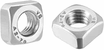 Dadi Quadrati M6 - Kit Da 50 Pezzi In Acciaio Zincato, 12x4 Mm Per Applicazioni Industriali