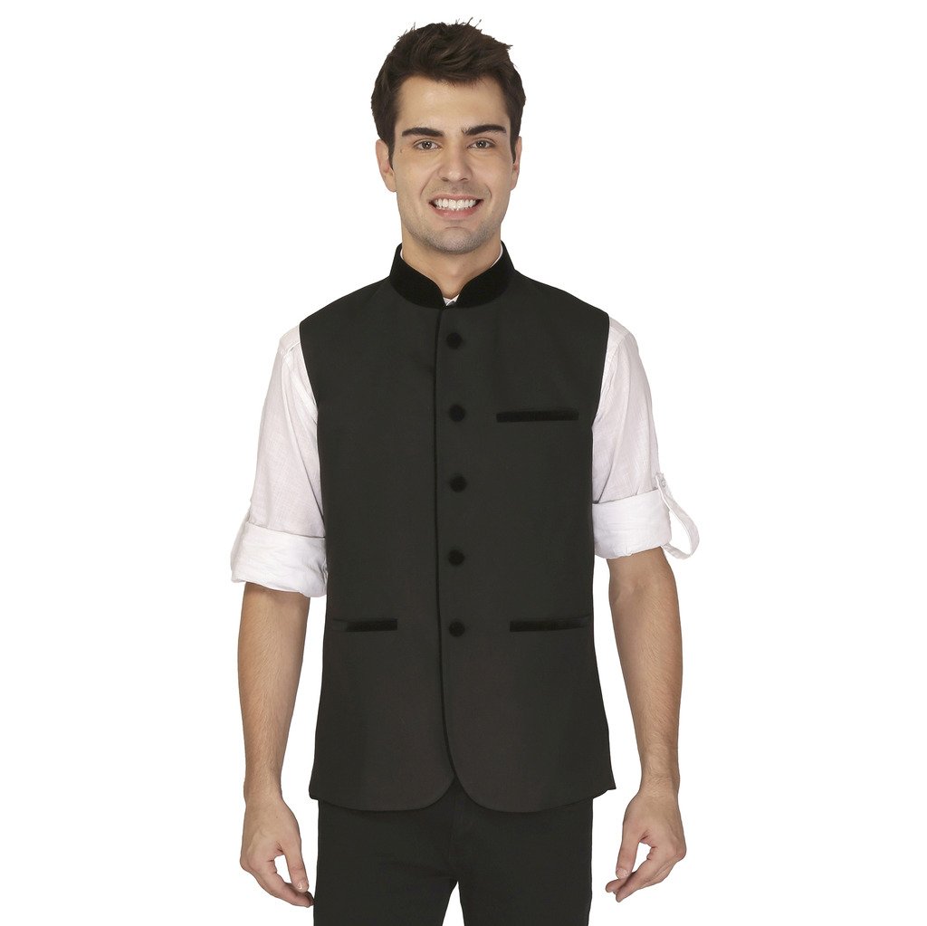 veera paridhaan Man's Black Nehru Jackets-picture-44