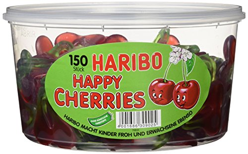 Haribo Happy Cherries, Dose, 3er Pack (3 x 1200g)
