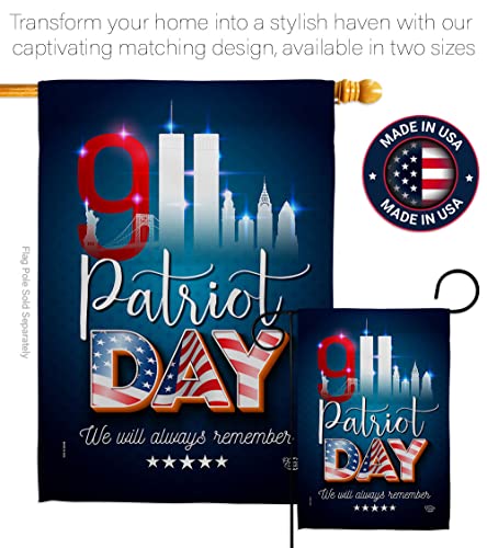 911 Remember Honor Garden Flag - Americana Patriot Day World Planet Peace Environment Awareness United State American - House Decoration Banner Small Yard Gift Double-Sided Made In Usa 13 X 18.5 #TOP3