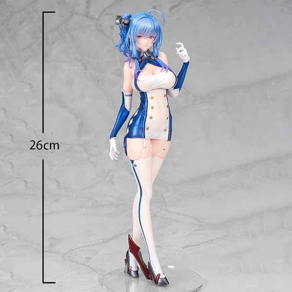 Zhongkaihua Azur Lane USS Honolulu Figure USS St. Louis - 26cm Standing Figure Anime PVC Statue Computer Case Desk Decoration Gift