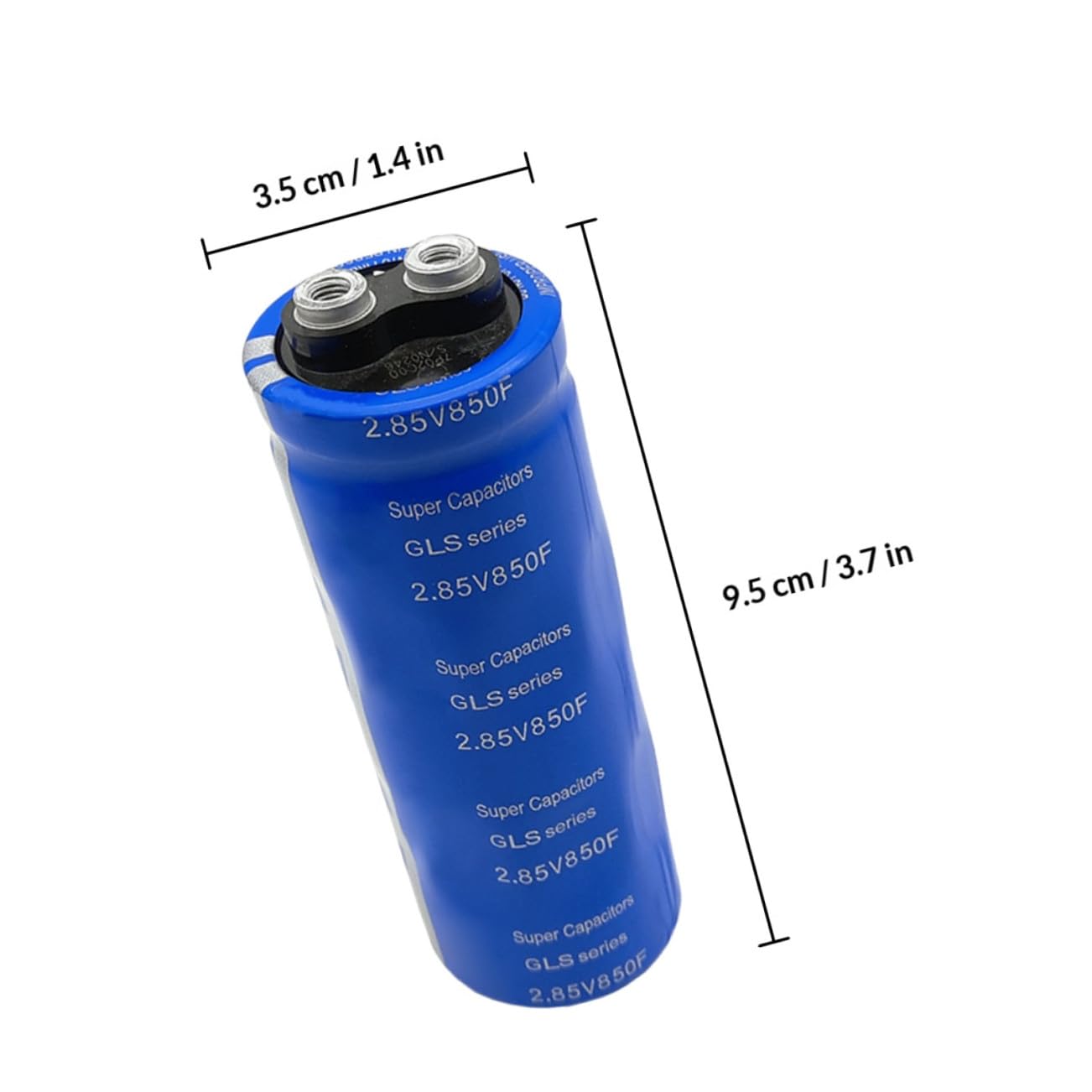Super Capacitor Car 0-16v 83f Aluminum Alloy Blue Capacitor