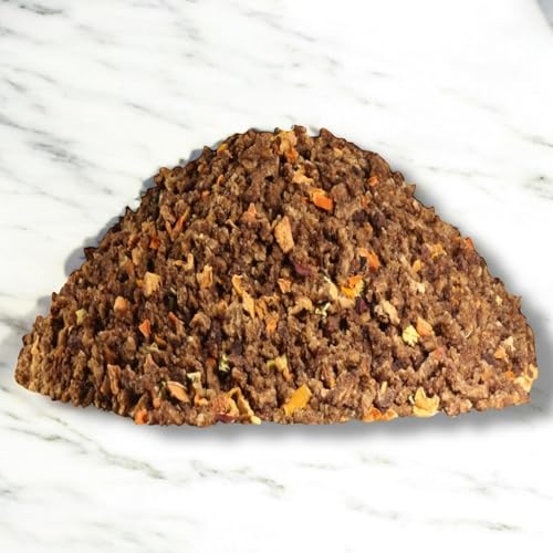 TROCKENBARF Rind mit Obst und Gemüse, Luftgetrocknetes Hundefutter, Sous- Vide gegart, für Sensible Hunde, 800g
