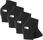 We fleece 4 Pack High Waisted Biker Short pour femmes avec des poches – 5" Tummy Control Soft Workout Yoga Spandex Shorts