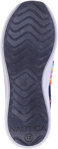 Miniatura 5 de Nautica Tenis deportivos sin cordones para niñas jóvenes, elegantes zapatos para correr y tenis para niños pequeños y grandes